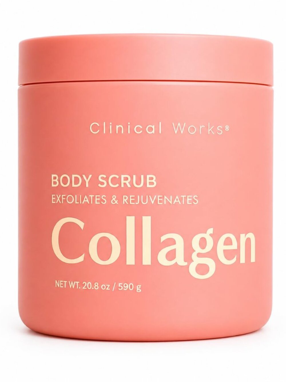 Clinical Works Collagen Body Scrub Exfoliating & Rejuvenating Skin Scrub 20.8 oz